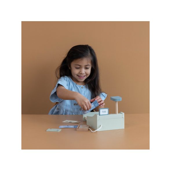 LITTLE DUTCH POKLADNA SE SKENEREM DŘEVĚNÁ - JAKO MAMINKA - PRO DĚTI