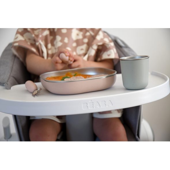 BEABA JÍDELNÍ SADA NEREZ 3-DÍLNÁ COTTON CANDY - MISKY, TALÍŘKY A PODLOŽKY - KRMENÍ