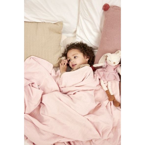MEYCO MUŠELÍNOVÁ DEKA 140X200 - SOFT PINK - DĚTSKÉ DEKY PRO MIMINKA - SPINKÁNÍ