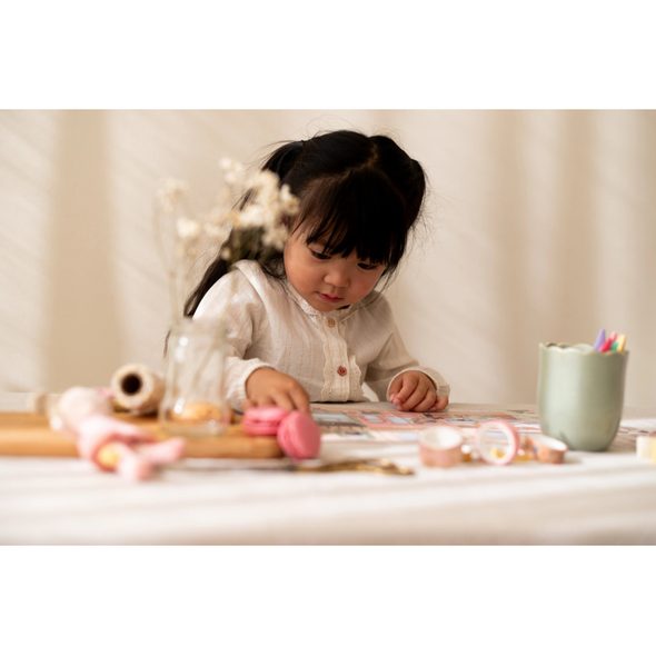 LITTLE DUTCH KNÍŽKA SE SAMOLEPKAMI NAKUPOVÁNÍ ROSA - LITTLE DUTCH - PRO DĚTI