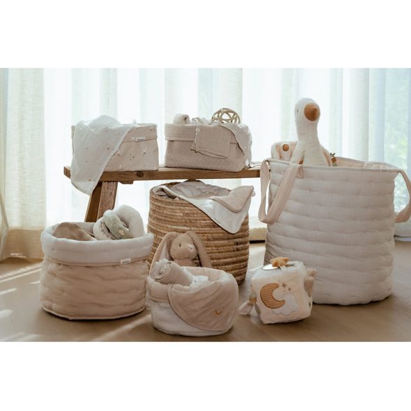 LITTLE DUTCH PLENY 70X70CM HUSA NEWBORN NATURALS - LÁTKOVÉ PLENY ALL IN ONE - PŘEBALOVÁNÍ