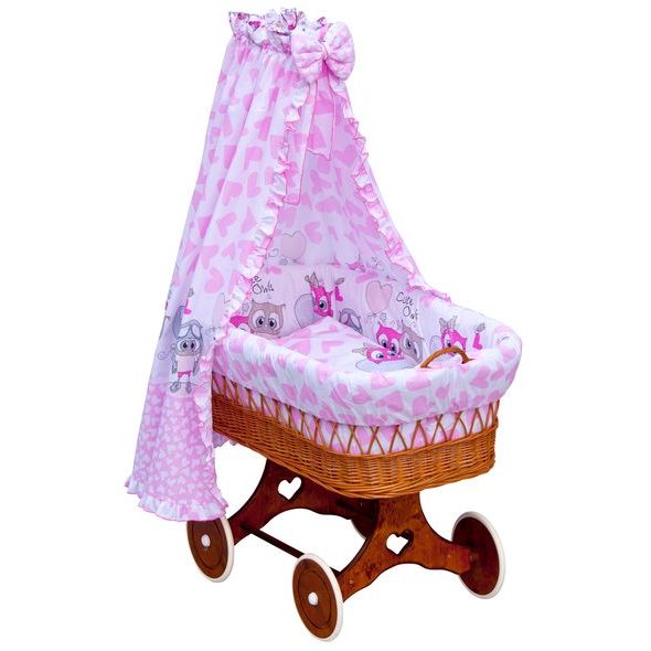 SCARLETT NEBESA NAD PROUTĚNÉ KOŠE A KOLÉBKY KULÍŠEK RŮŽOVÁ - KOŠÍKY A KOLÉBKY - SPINKÁNÍ