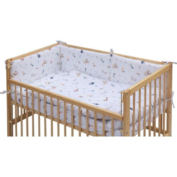 SCARLETT DĚTSKÁ POSTÝLKA S KOMPLETNÍ VÝBAVOU SCARLETT 120 X 60 CM - TURA - DŘEVĚNÉ POSTÝLKY - SPINKÁNÍ