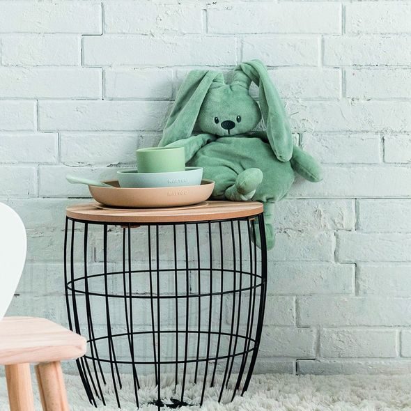 NATTOU JÍDELNÍ SET SILIKONOVÝ 4KS PÍSKOVO-ZELENÝ BEZ BPA - VÝHODNÉ SADY - KRMENÍ