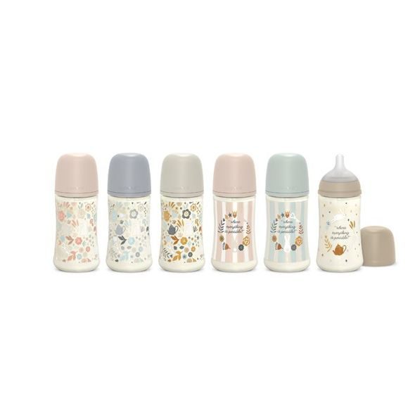 SUAVINEX SUAVINEX | KOJENECKÁ LÁHEV WONDERLAND 270ML FYZIOL PRŮTOK M - KOJENECKÉ LAHVE - KRMENÍ