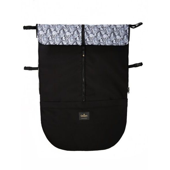 JARNÍ/PODZIMNÍ NEPADACÍ DEKA ZIBIE BLACK + SHELLSY - NÁNOŽNÍKY - KOČÁRKY A PŘÍSLUŠENSTVÍ