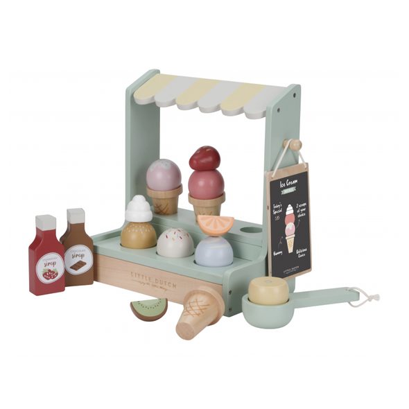 LITTLE DUTCH ZMRZLINOVÝ STÁNEK DŘEVĚNÝ - DŘEVĚNÉ HRAČKY - PRO DĚTI