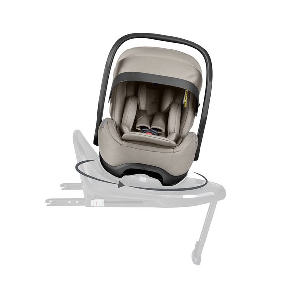 KIKKABOO SET I-CLASS 360 I-SIZE AUTOSEDAČKA 40-87CM + AUTOSEDAČKA 40-105CM + ZÁKLADNA OTOČNÁ CHAMPAGNE - AUTOSEDAČKY 0-13KG - AUTOSEDAČKY A PŘÍSLUŠENSTVÍ