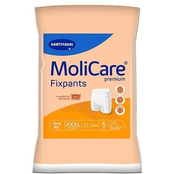 HARTMANN FIXAČNÍ KALHOTKY MOLICARE PREMIUM FIXPANTS XXXL 5 KS - POPORODNÍ KALHOTKY - PRE MAMIČKY