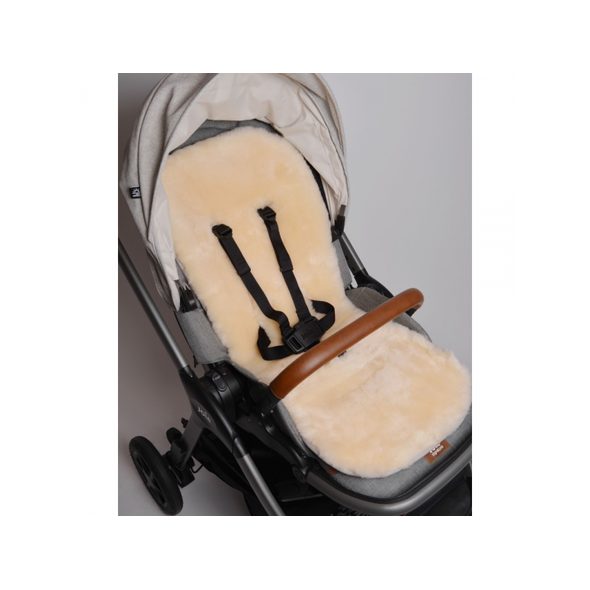 EASYGROW PODLOŽKA DO KOČÁRKU JEHNĚČÍ KŮŽE OFF WHITE - PODLOŽKY DO KOČÁRKU - KOČÁRKY A PŘÍSLUŠENSTVÍ