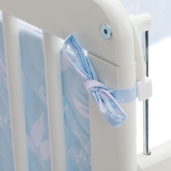 FILLIKID LOŽNÍ SOUPRAVA LUXE LEAVES LIGHT BLUE + MATRACE - MANTINELY - SPINKÁNÍ
