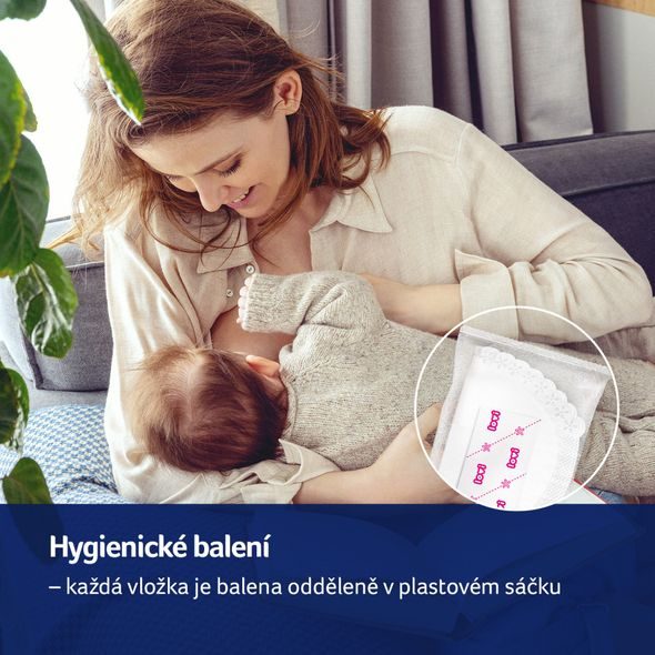 LOVI VLOŽKY DO PODPRSENKY ANTIBAKTERIÁLNÍ DISCREET ELEGANCE 60KS BÍLÉ - PRSNÍ VLOŽKY - PRO MAMINKY