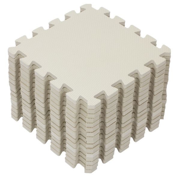 RIALTO BABY HRACÍ PODLOŽKA PUZZLE LIGHT BEIGE 120X120CM - HRACÍ PODLOŽKY NA ZEM - SPINKÁNÍ