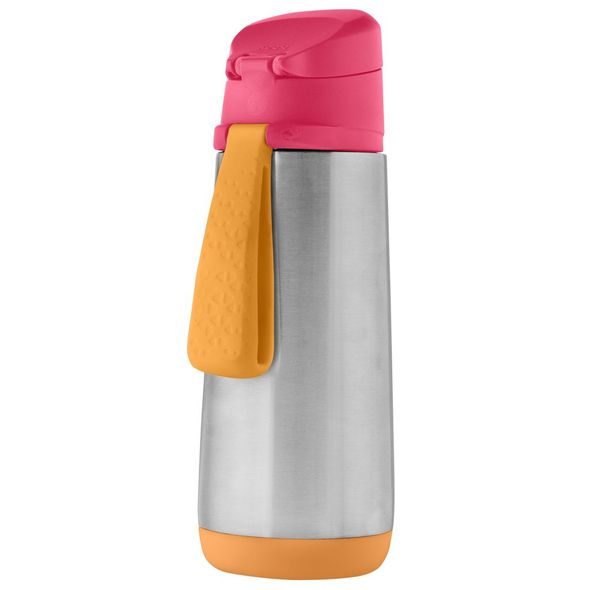 B.BOX TERMOSKA NA PITÍ SPORT 500 ML - RŮŽOVÁ/ORANŽOVÁ - TERMOOBALY A TERMOSKY - KRMENÍ