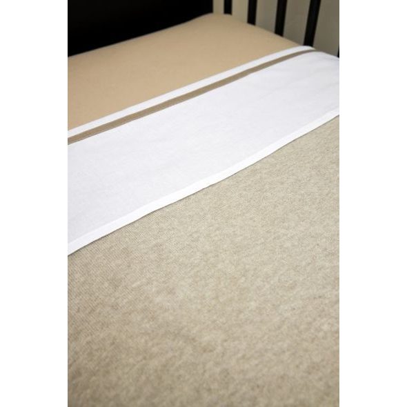 MEYCO DEKA KNIT BASIC - SAND MELANGE - DĚTSKÉ DEKY PRO MIMINKA - SPINKÁNÍ