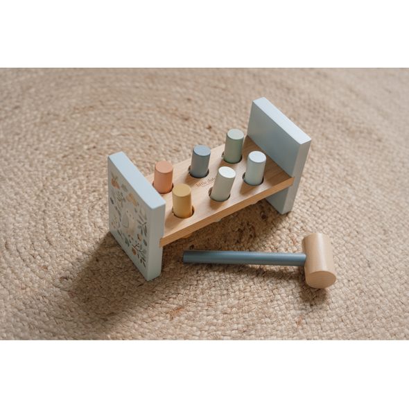 LITTLE DUTCH ZATLOUKAČKA DŘEVĚNÁ FOREST FRIENDS - MOTORICKÉ A HRY - PRO DĚTI