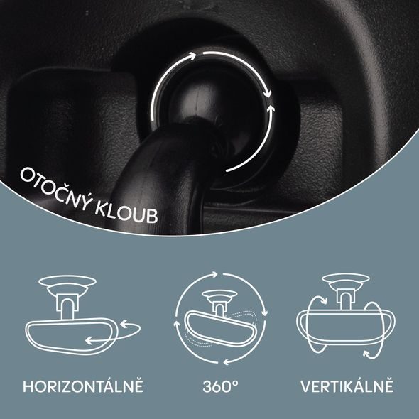 ZOPA MALÉ ZPĚTNÉ ZRCÁTKO DELUXE - ZRCÁTKA DO AUTA - AUTOSEDAČKY A PŘÍSLUŠENSTVÍ