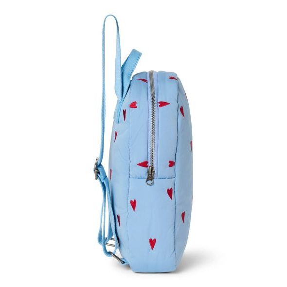 STUDIO NOOS PUFFY MINI BACKPACK BATŮŽEK LIGHT BLUE HEARTS - ORGANIZÉRY A KOŠÍKY - KOČÁRKY A PŘÍSLUŠENSTVÍ