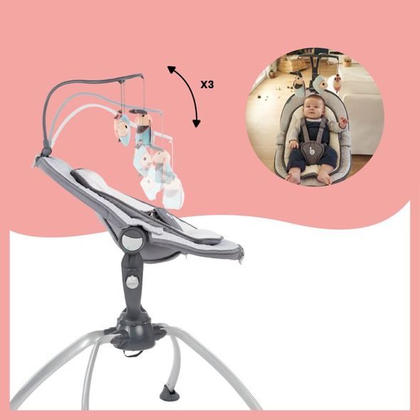 BABYMOOV LEHAČKA SWOON UP GRAPHIK - LEHÁTKA A HOUPADLA - SPINKÁNÍ