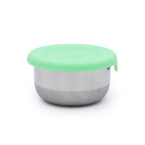 MELII NEREZOVÁ DÓZA 89 ML SE SILIKONOVÝM VÍČKEM 3KS - MODRÁ/ ZELENÁ - USKLADNĚNÍ JÍDLA - KRMENÍ