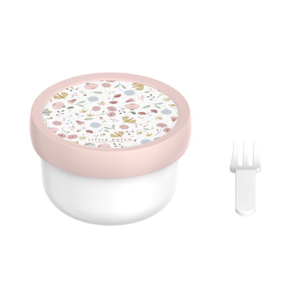 LITTLE DUTCH BOX NA OVOCE S VIDLIČKOU KVĚTINY A MOTÝLI - KRABIČKY NA SVAČINU - KRMENÍ