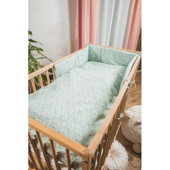 ENIE BABY MANTINEL ŠEDÝ S KVĚTY - MANTINELY - SPINKÁNÍ