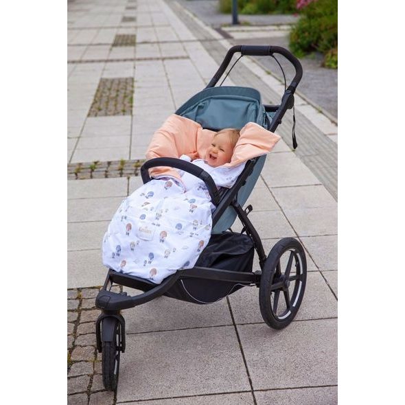 EMITEX FUSAK 2V1 BARY MAGIC SKY + APRICOT CRUSH - FUSAKY DO KOČÁRKU - KOČÁRKY A PŘÍSLUŠENSTVÍ