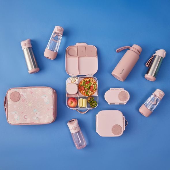 B.BOX LÁHEV NA PITÍ S BRČKEM JUNIOR 380 ML - BLUSH CRUSH - DĚTSKÉ HRNEČKY - KRMENÍ