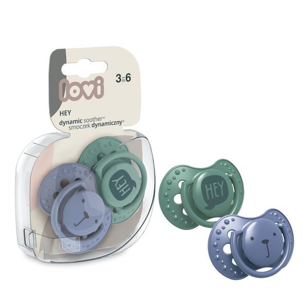 LOVI DUDLÍK SILIKONOVÝ DYNAMICKÝ HEY 3-6M 2KS BOY - ŠIDÍTKA A DOPLŇKY - KRMENÍ