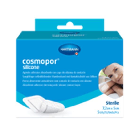 HARTMANN COSMOPOR® SILICONE 10 X 8 CM NÁPLASTI SE SAVÝM EFEKTEM 5 KS - NÁPLASTI - KOUPÁNÍ A ZDRAVÍ