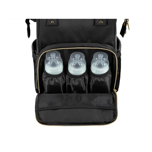 KIKKABOO PŘEBALOVACÍ BATOH SIENA BLACK & GOLD - PŘEBALOVACÍ BATOHY - KOČÁRKY A PŘÍSLUŠENSTVÍ