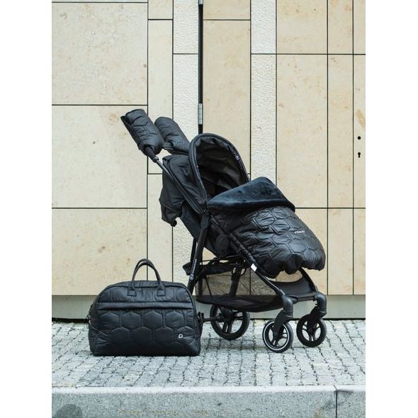 RUKAVICE NA KOČÁREK PINKIE BUBBLE BLACK - RUKÁVNÍKY NA KOČÁREK - KOČÁRKY A PŘÍSLUŠENSTVÍ