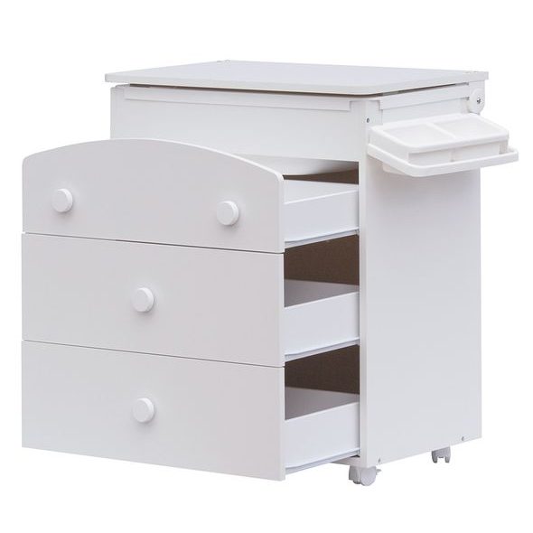 SCARLETT PŘEBALOVACÍ KOMODA S VANIČKOU VELA BÍLÁ S PŘEBALOVACÍ PODLOŽKOU HVĚZDIČKA BÍLÁ - PŘEBALOVACÍ KOMODY - PŘEBALOVÁNÍ