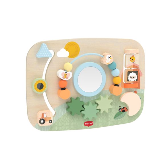 TINY LOVE PULT S AKTIVITAMI DŘEVĚNÝ FARMERS FUNDAY - DŘEVĚNÉ HRAČKY - PRO DĚTI