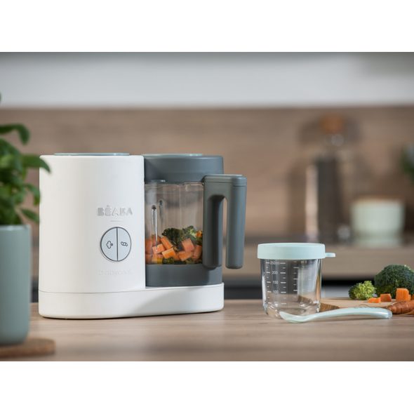 BEABA SKLENĚNÁ NÁDOBA PRO BABYCOOK NEO GREY - OHŘÍVAČKY MLÉKA A STRAVY - KRMENÍ