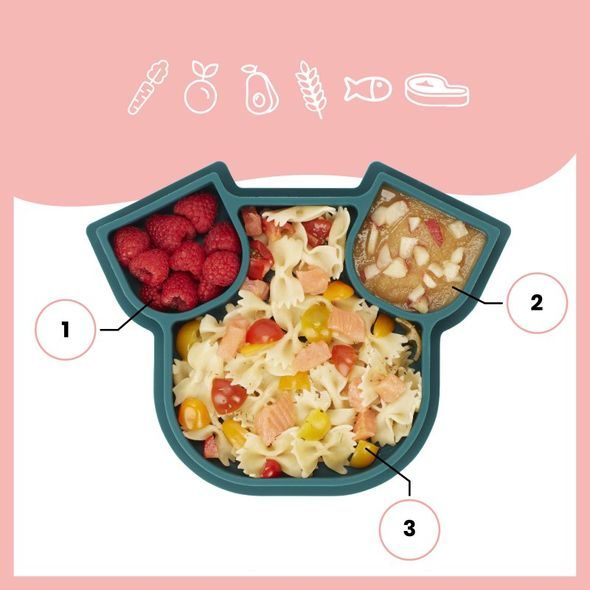 BABYMOOV SILIKONOVÝ TALÍŘ ISY´PLATE - MISKY, TALÍŘKY A PODLOŽKY - KRMENÍ