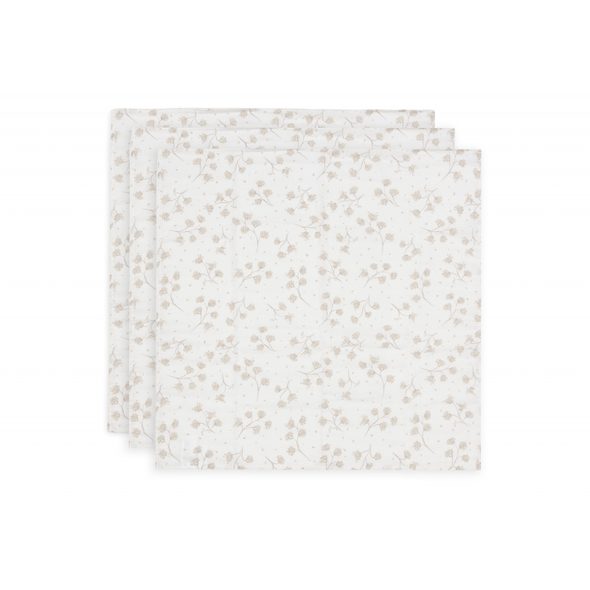 JOLLEIN PLENY 3 KS 70X70 CM LEAFY DREAMS - LÁTKOVÉ PLENY SKLÁDANÉ - PŘEBALOVÁNÍ