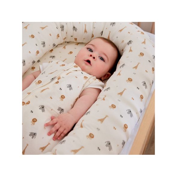 ECUS KIDS DĚTSKÁ MATRACE HNÍZDO 89X58 CM CARE SAFARI - MATRACE DO POSTÝLKY - SPINKÁNÍ