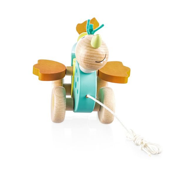 ZOPA DŘEVĚNÁ TAHACÍ HRAČKA - TAHACÍ A TLAČÍCÍ - PRO DĚTI