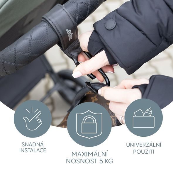 ZOPA MULTIFUNKČNÍ POPRUH SE SKOBOU DELUXE 2 KS - HÁČKY, POPRUHY A KOLÍČKY - KOČÁRKY A PŘÍSLUŠENSTVÍ