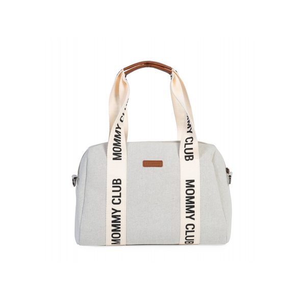 CHILDHOME PŘEBALOVACÍ TAŠKA MOMMY CLUB SIGNATURE CANVAS OFF WHITE - PŘEBALOVACÍ TAŠKY - KOČÁRKY A PŘÍSLUŠENSTVÍ