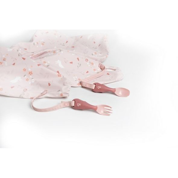 BIBADO HANDI DĚTSKÝ PŘÍBOR S KLIPEM BLUSH - LŽIČKY A PŘÍBORY - KRMENÍ