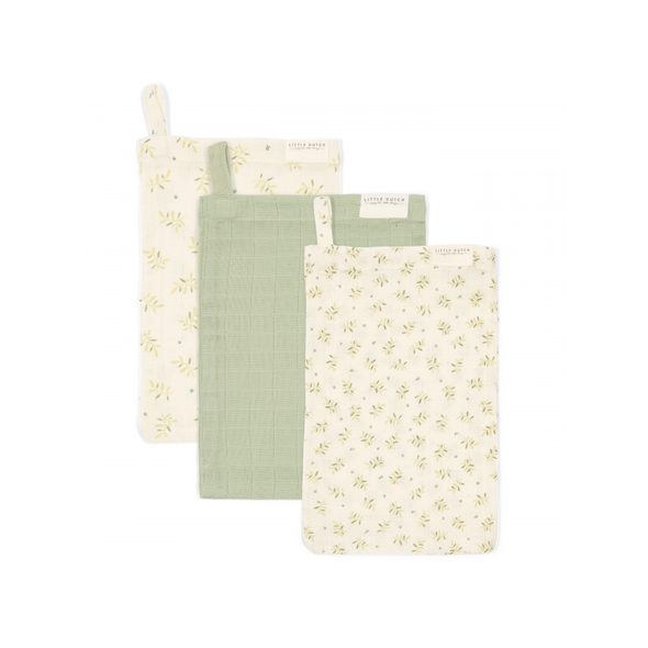 LITTLE DUTCH ŽÍNKY 3 KS BLUEBERRY LEAVES - ŽÍNKY A HOUBIČKY - KOUPÁNÍ A ZDRAVÍ