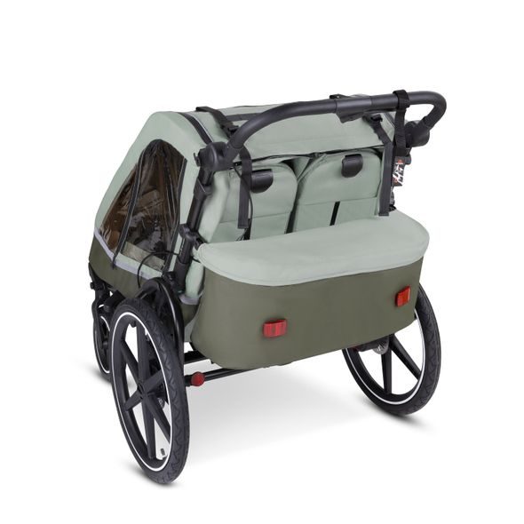 ABC DESIGN BIKE TRAILER TOUR OLIVE - CYKLOSEDAČKY A VOZÍKY ZA KOLO - NOŠENÍ & SPORT