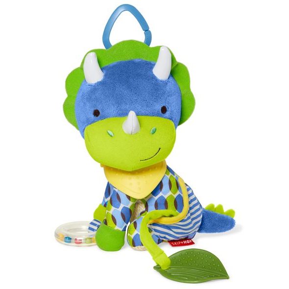 SKIP HOP HRAČKA NA C KROUŽKU BANDANA BUDDIES - DINO 0M+ - HRAČKY K ZAVĚŠENÍ - PRO DĚTI