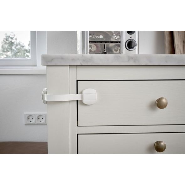 BABY DAN BABYDAN UNIVERZÁLNÍ BEZPEČNOST.UZÁVĚR MULTI PURPOSE LOCK BIO, BÍLÝ, 2KS - BEZPEČNOST DĚTÍ V DOMÁCNOSTI - KOUPÁNÍ A ZDRAVÍ