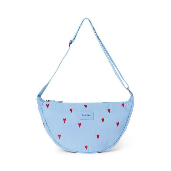 STUDIO NOOS PUFFY ADULT FANNY KABELKA LIGHT BLUE HEARTS - ORGANIZÉRY A KOŠÍKY - KOČÁRKY A PŘÍSLUŠENSTVÍ