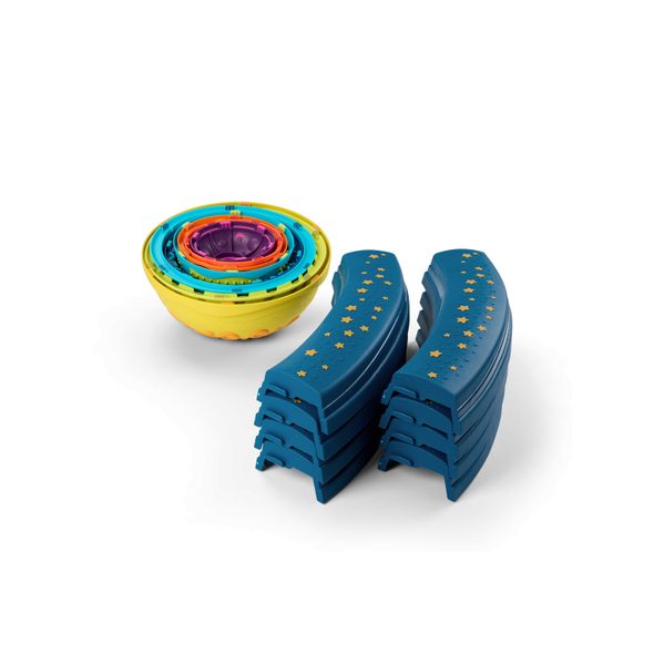 B-TOYS PŘEKÁŽKOVÁ DRÁHA SE STUPÍNKY BALANCE PLANET HOPPER - STAVEBNICE A PUZZLE - PRO DĚTI