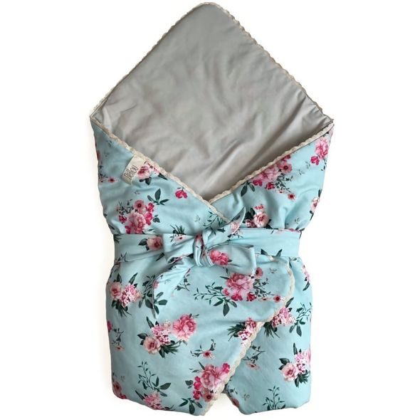 PINKIE ZAVINOVAČKA BELLOU TURQUOISE FLOWERS BIO - ZAVINOVAČKY - SPINKÁNÍ