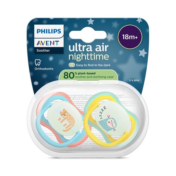 PHILIPS AVENT ŠIDÍTKO ULTRA AIR NOČNÍ 18+M, 2KS - ŠIDÍTKA A DOPLŇKY - KRMENÍ